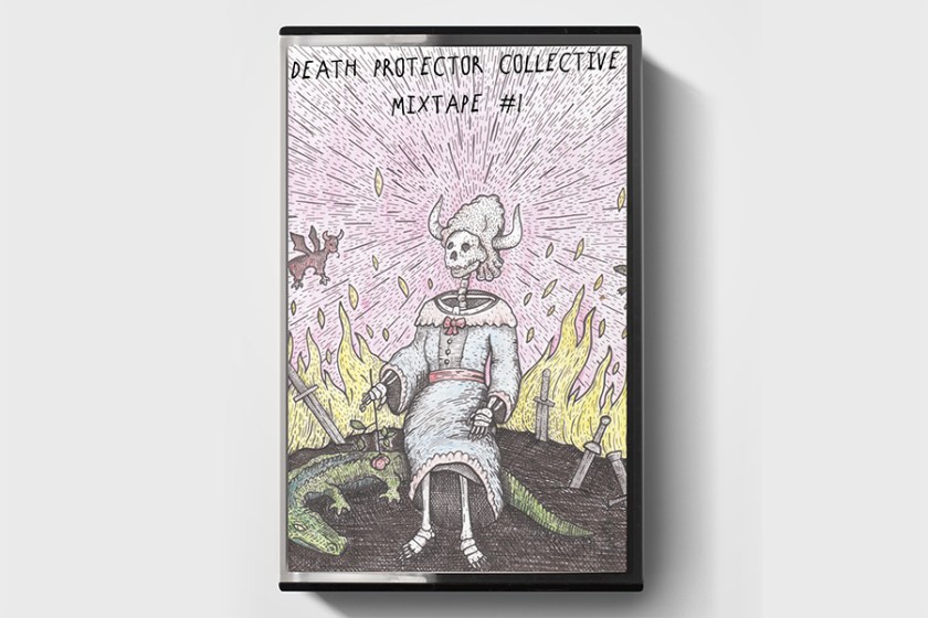 Blank cassette tape box design mockup, isolated, clipping path.